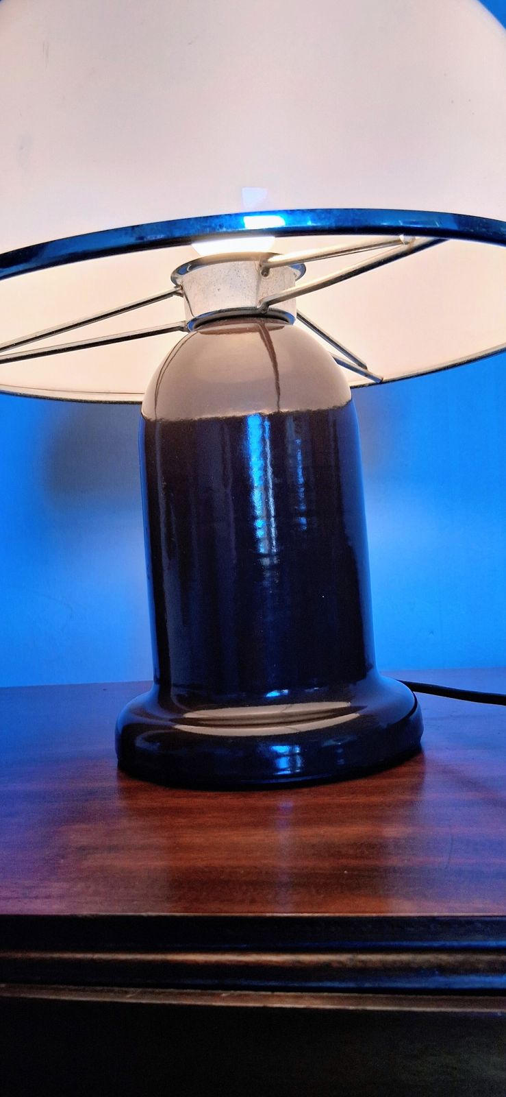 Habitat Mushroom Plexiglass Table Lamp 1970's photo Lighting