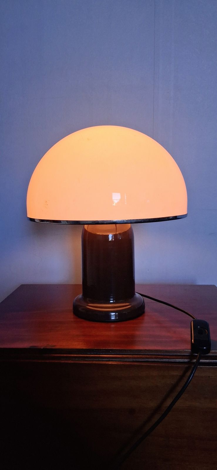 Habitat Mushroom Plexiglass Table Lamp 1970's photo buy