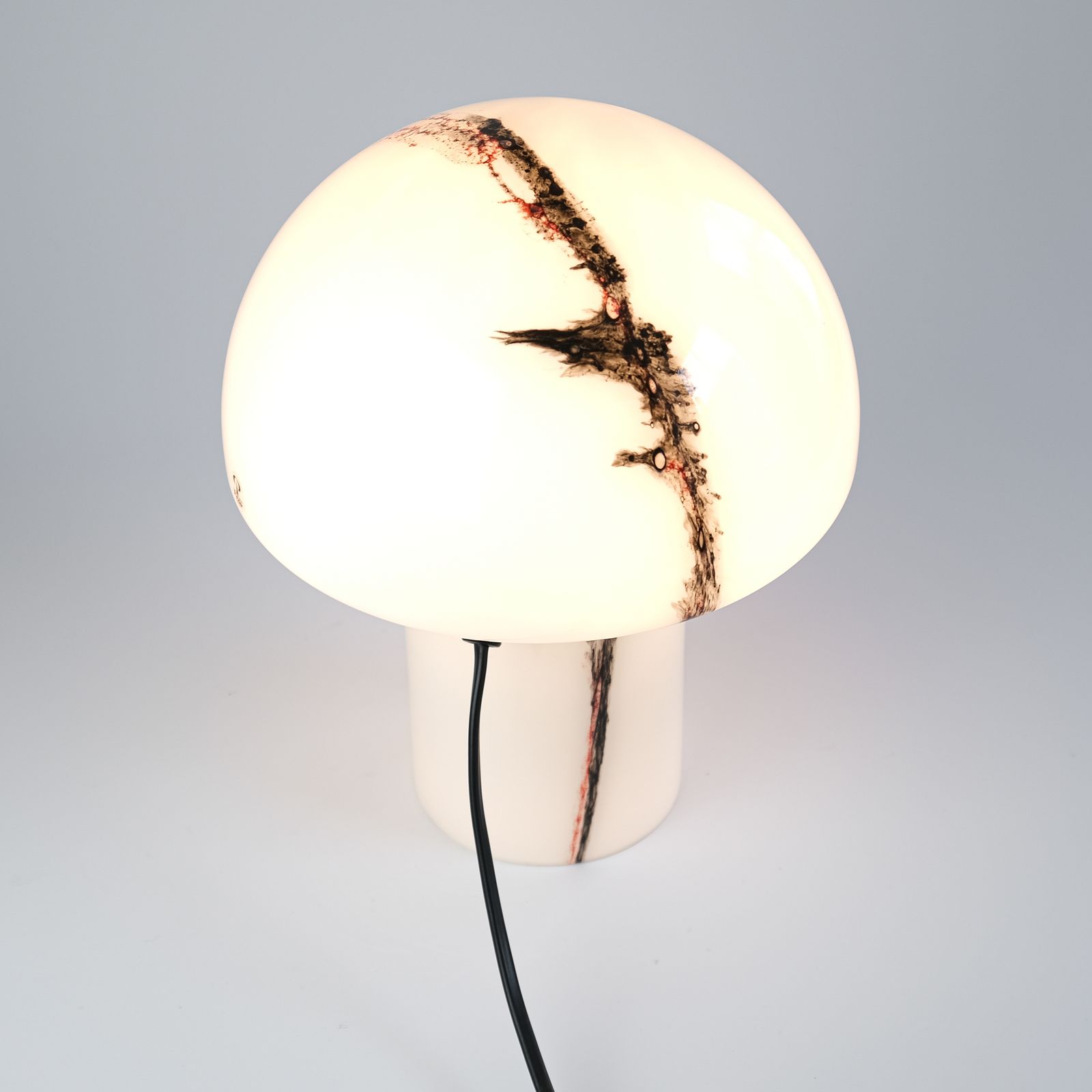 Mid Century "Lido" Glass Table Lamp By Peill & Putzler, Germany C.1970s photo vintage