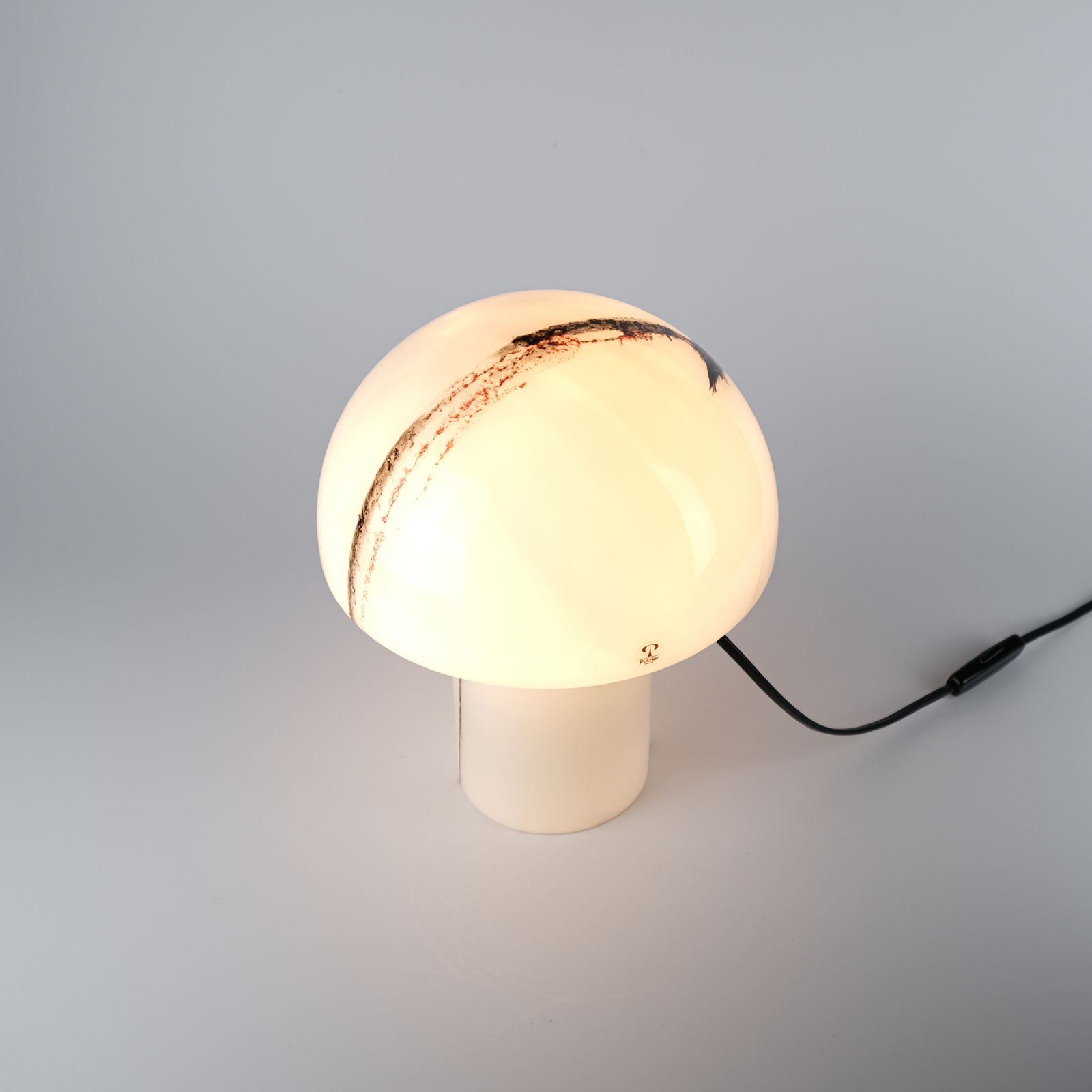 Lighting Mid Century "Lido" Glass Table Lamp By Peill & Putzler, Germany C.1970s photo