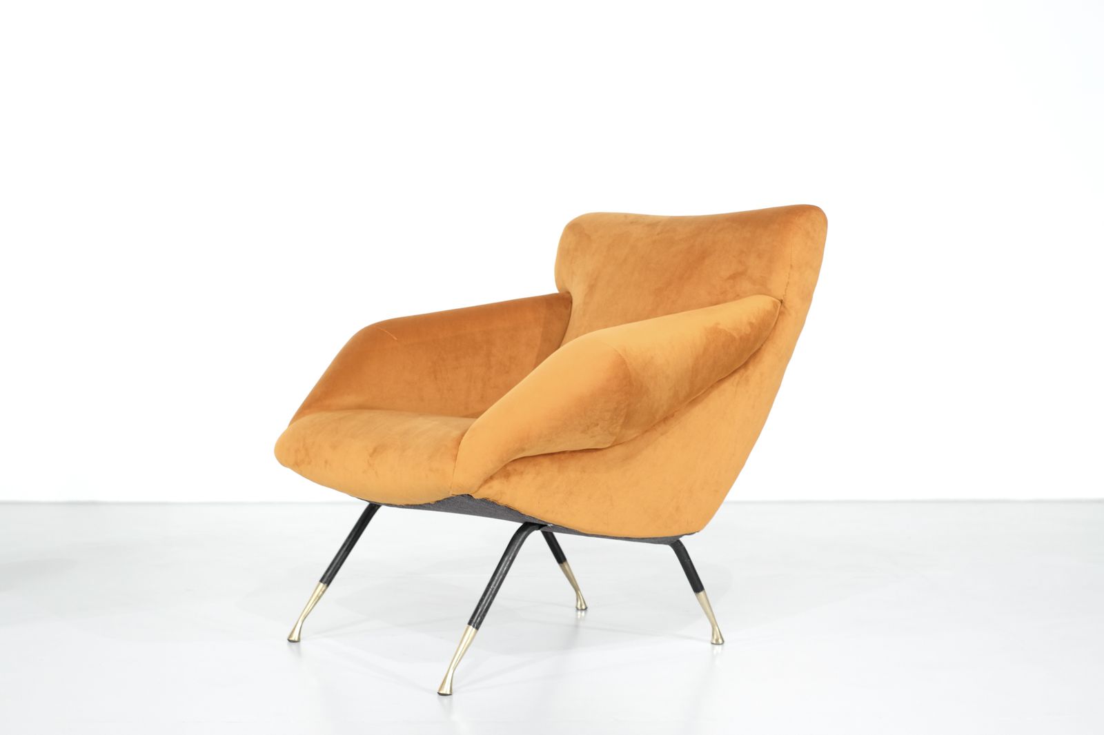 Pair Of Armchairs In Fabric, Italy 1960s. photo Furniture