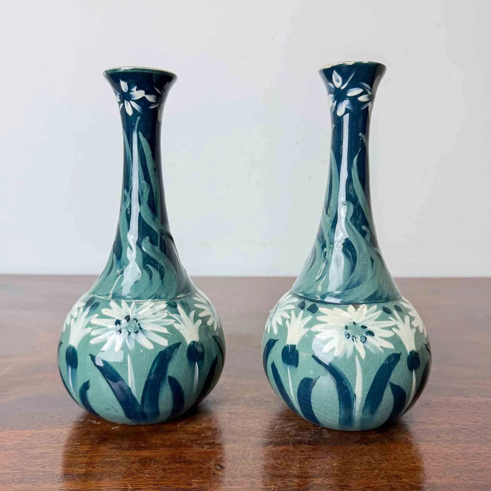 Pair Of Tg Green 'Ivanhoe' Art Nouveau Vases photo furniture
