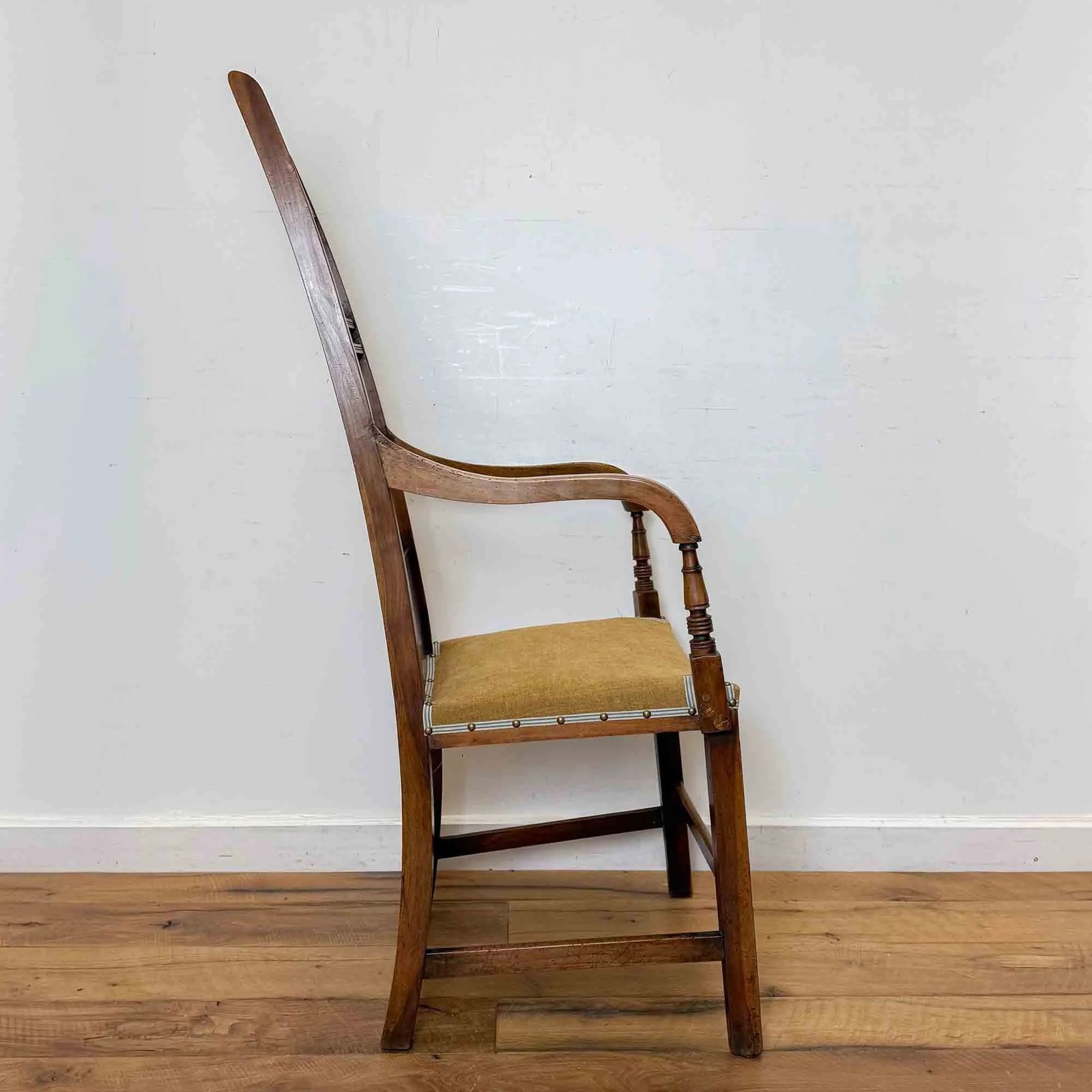 Regency Period Fruitwood And Elm High Back Chair photo vinterior