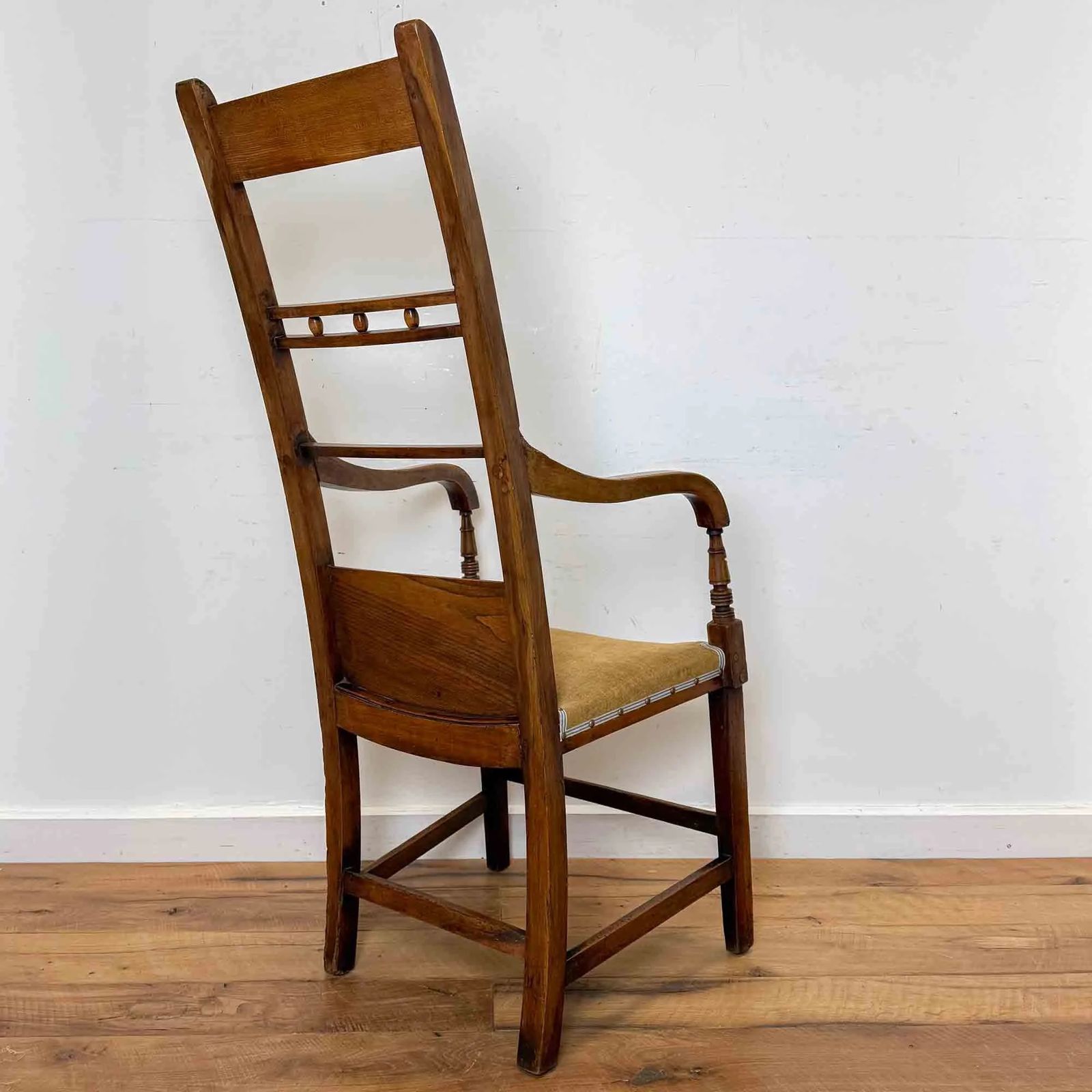 Regency Period Fruitwood And Elm High Back Chair photo buy