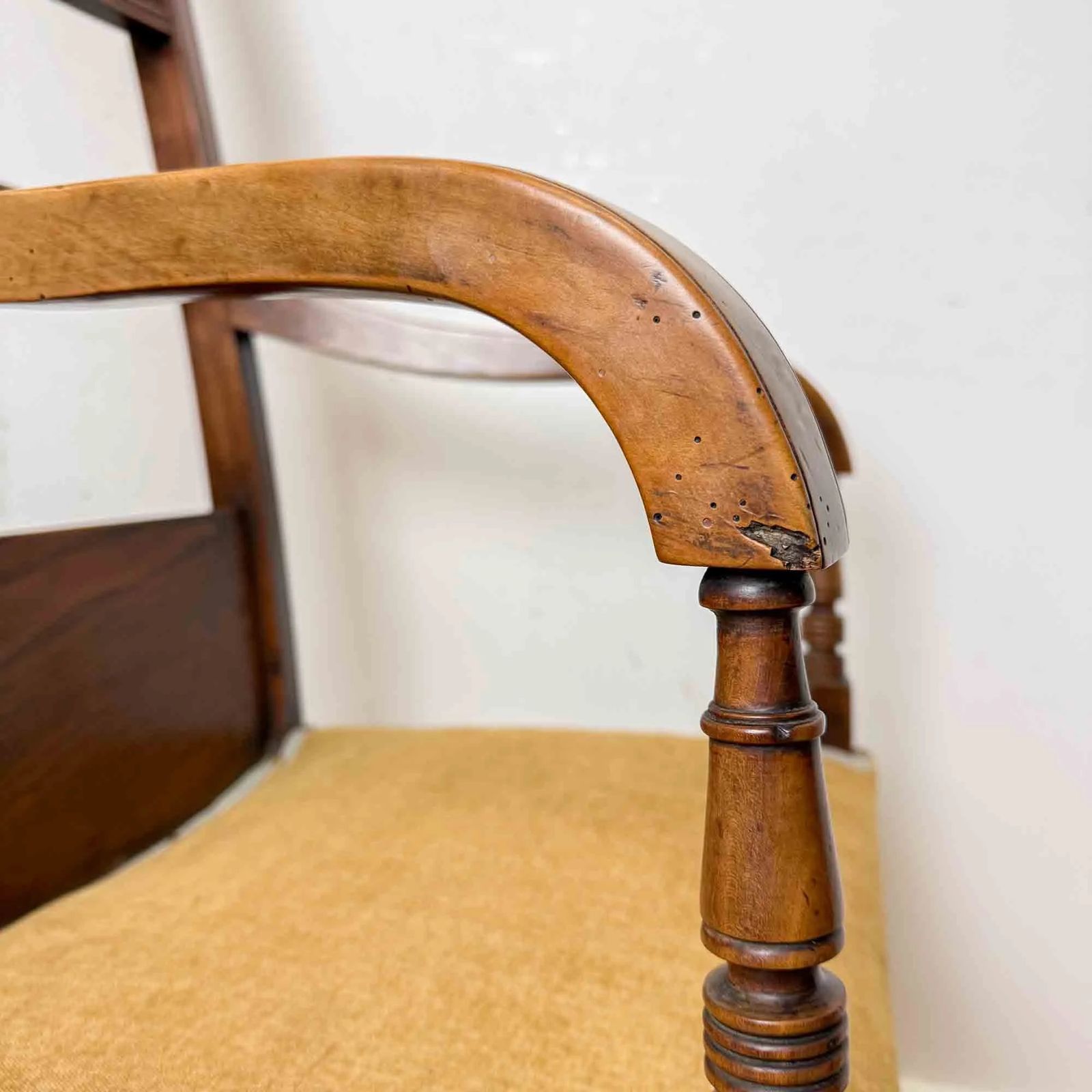 photo for sale Regency Period Fruitwood And Elm High Back Chair