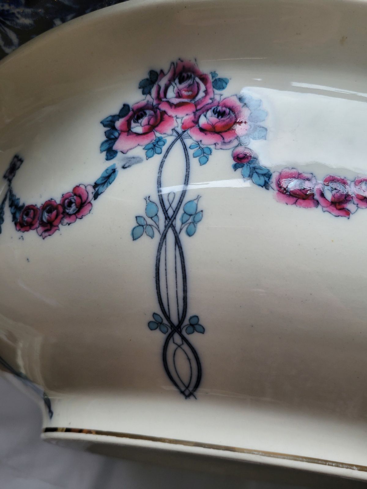 Keeling & Co Losol Ware ‘Kensington’ Wash Bowl – Early 20th Century, Large 42cm