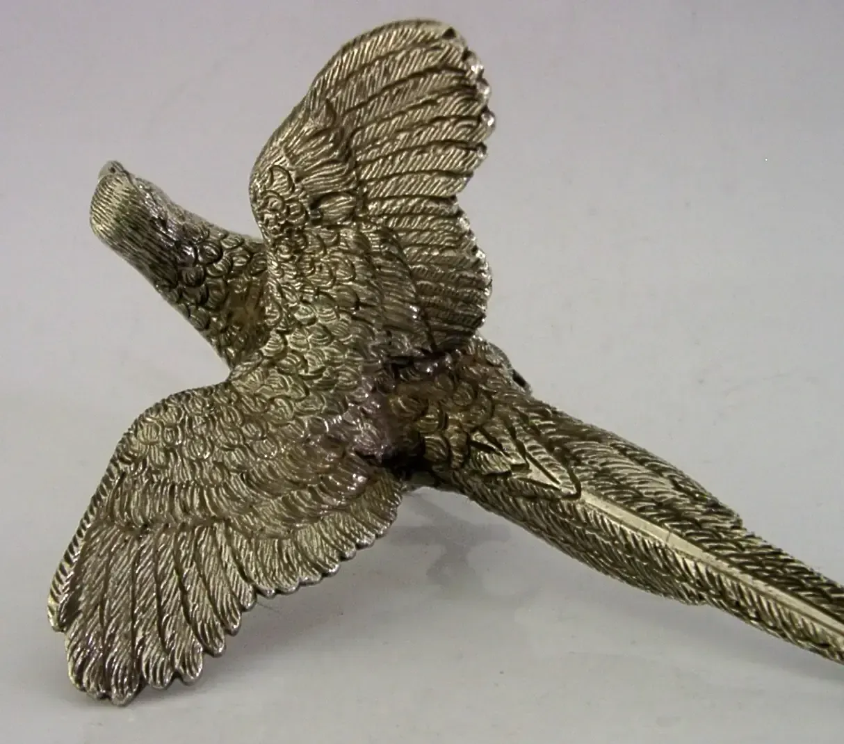 Zwaar 167g Sterling Zilver Fazant Vogelfiguur 1998 Jacht Schieten Engels photo for sale