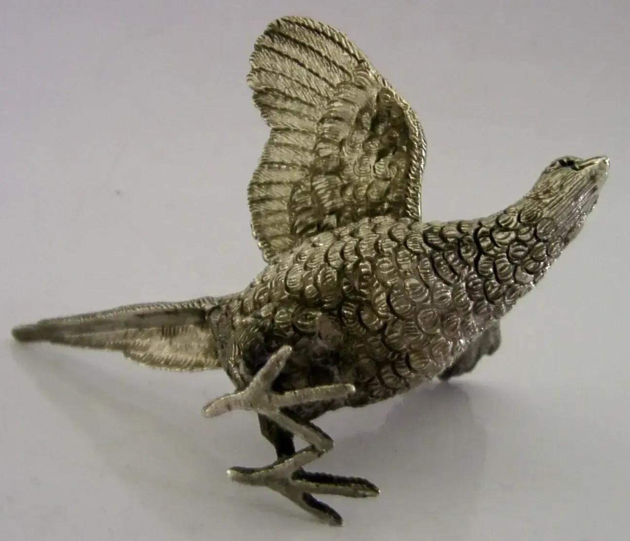 Figurine de faisan en argent sterling 167 g, Sheffield 1998, chasse anglaise photo buy