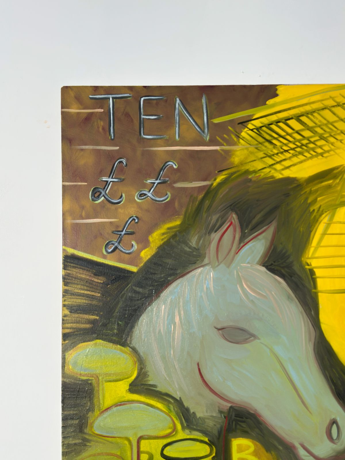 Contemporary Figurative Oil Painting ‘Ten £ Banger’ By Steven E Robertson, Scotland, 2025 photo Art