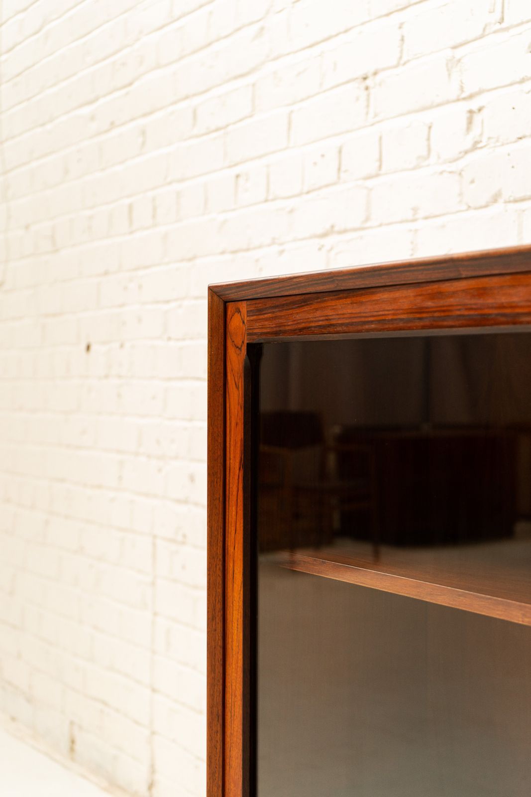 Furniture Poul Hundevad Rosewood & Glass Bookshelf photo