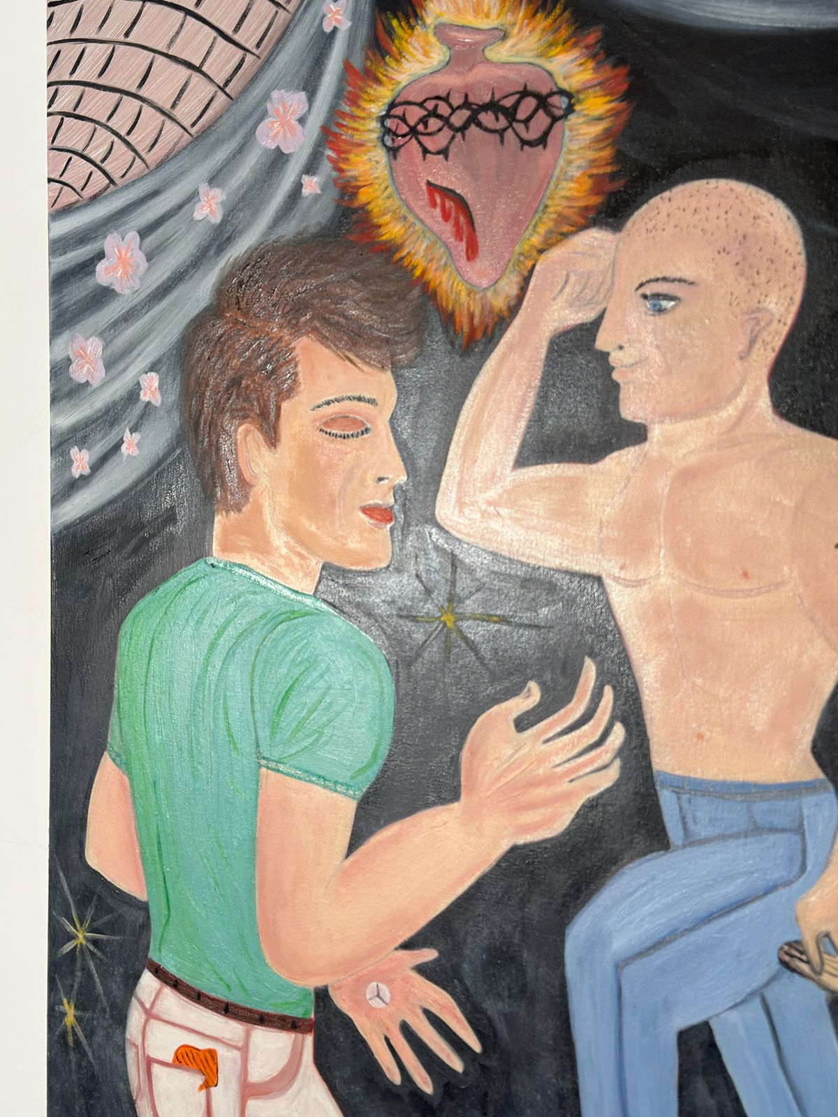Contemporary Figurative Oil Painting ‘All Muscle’ By Steven E Robertson, Scotland, 2025 photo buy