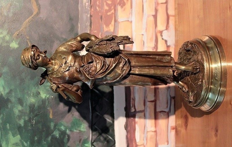 Bronze Statue Of E. Aizelin 19th