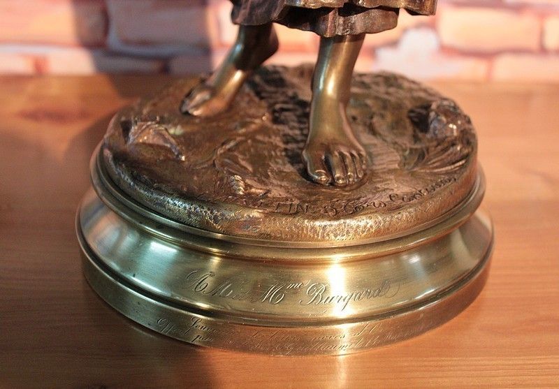 Bronze Statue Of E. Aizelin 19th photo 2200.0