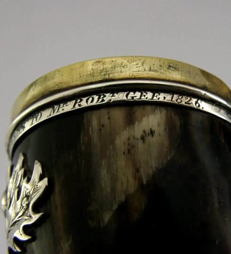 Rare Scottish Georgian Sterling Silver Snuff Mull Medical Liverpool Link C1820s photo 545.0