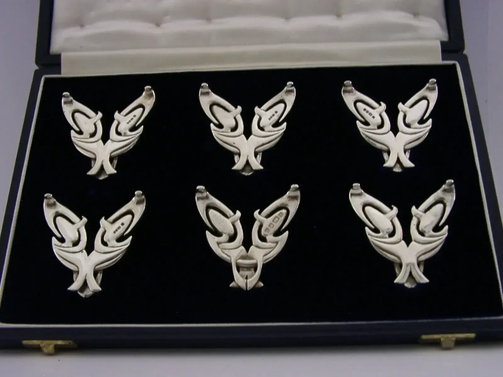 Porte-menus en argent massif sterling Liberty & Co Jocelyn Burton 1991, 147 g photo 545.0