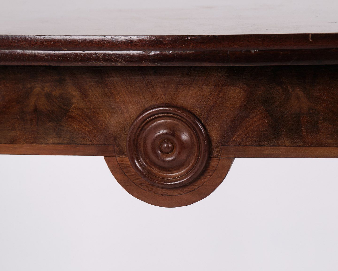 Games Table In Polished Mahogany With Brass Mounts From The 1860s photo for sale