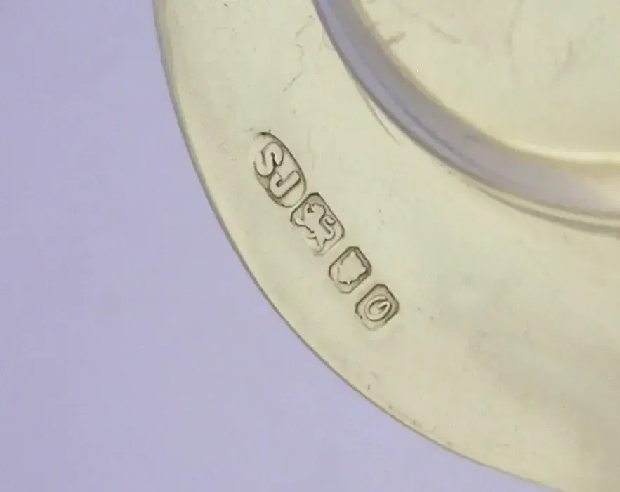 Sarah Jones Sterling Zilveren Wafer Dish / Pin Tray 1988 photo for sale