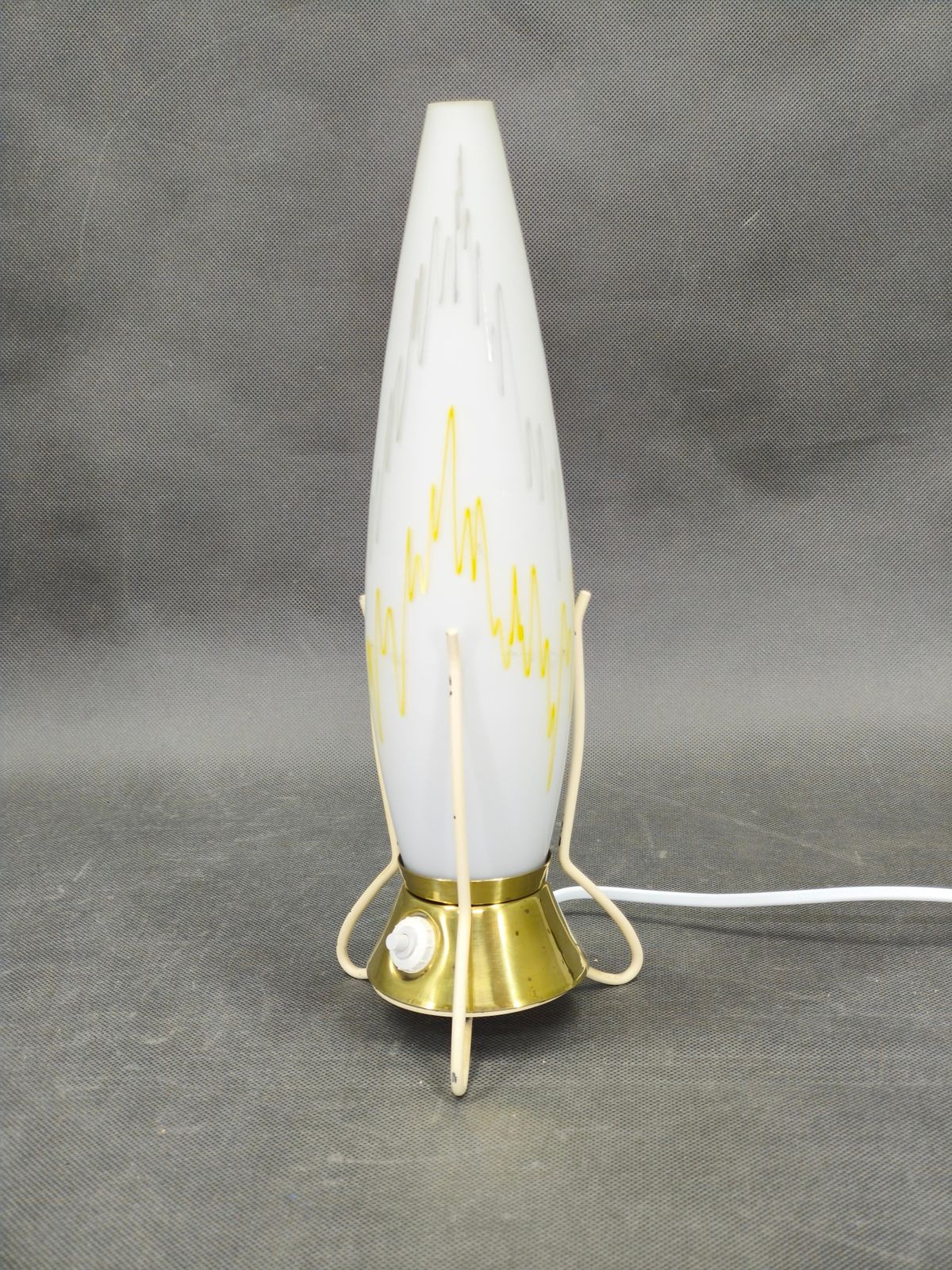Zukov Tsjechische Mid-Century glazen tafellamp, jaren 1960 photo furniture