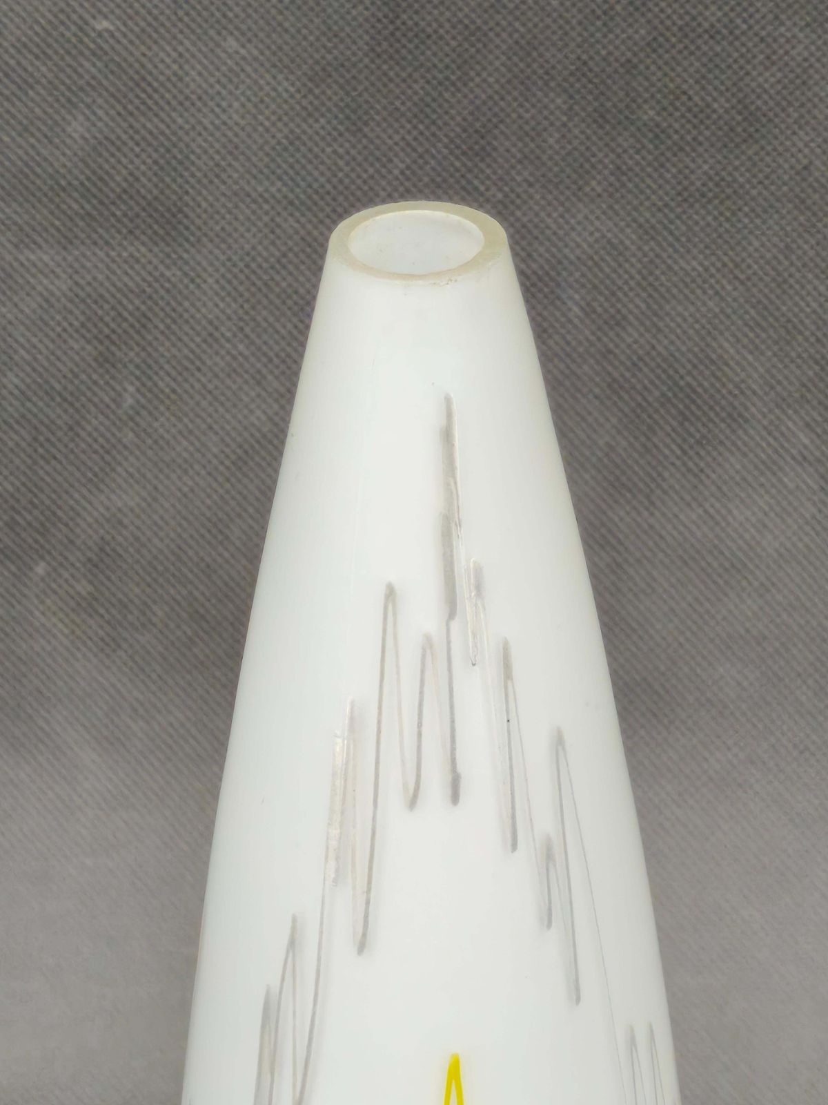 Zukov Tsjechische Mid-Century glazen tafellamp, jaren 1960 photo vintage