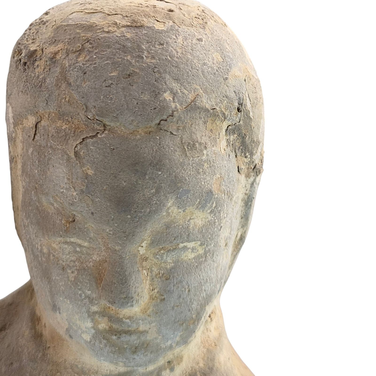 3000.0 Groot Chinees grijs aardewerken danseresfiguur, Han-dynastie, mingqi grafbeeldhouwwerk photo