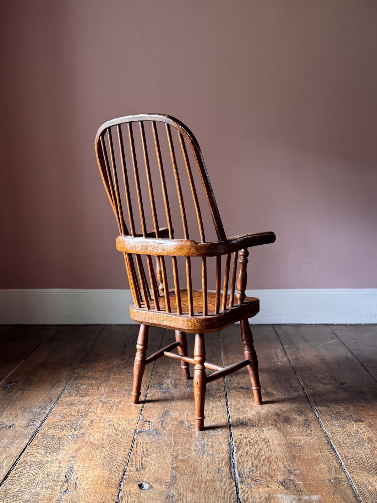19th Century Welsh Stick Chair With Original Scumble Paint Finish photo 1100.0