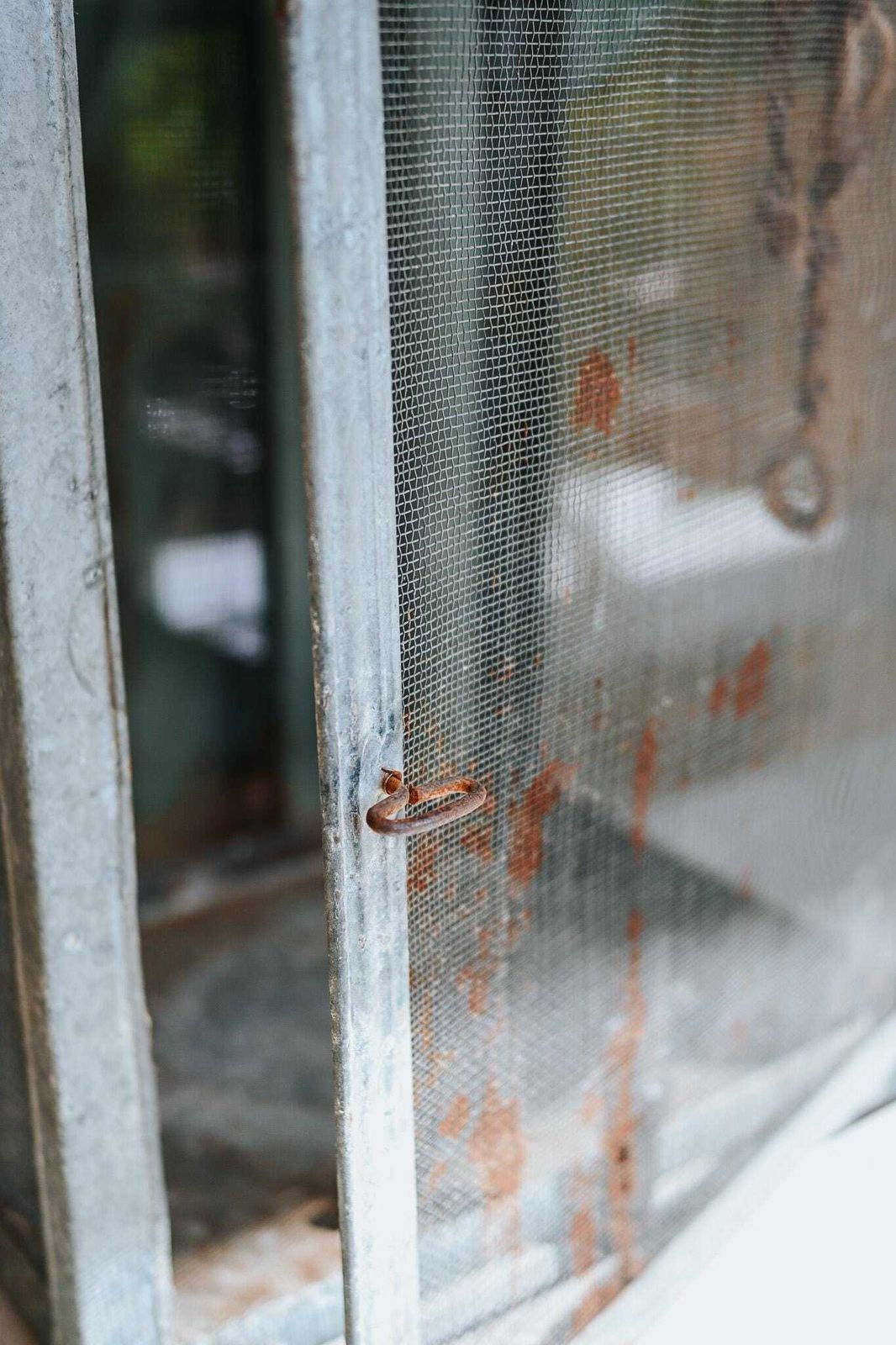 Antique French Garde Manger | Galvanized Mesh Food Safe | Rustic Kitchen | Hanging Cabinet photo Furniture