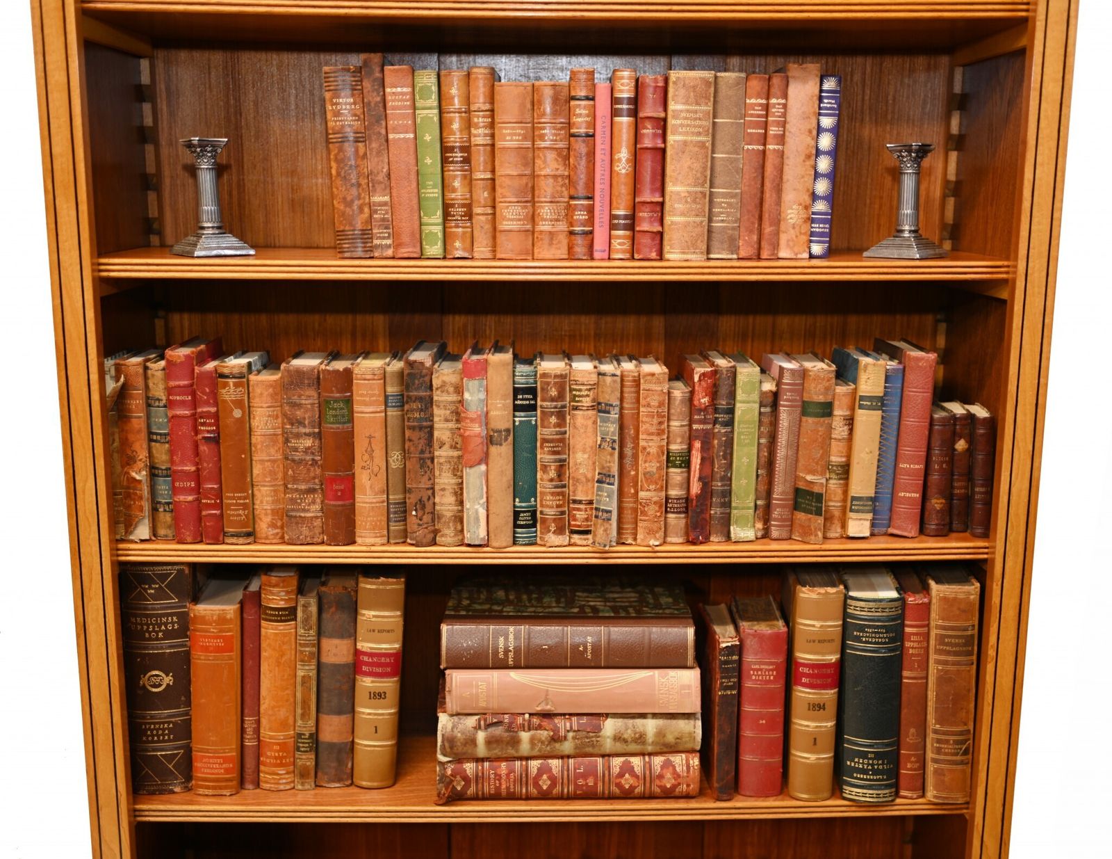 Pair Regency Bookcases   Open Sheraton Satinwood 7 Ft Bespoke photo buy