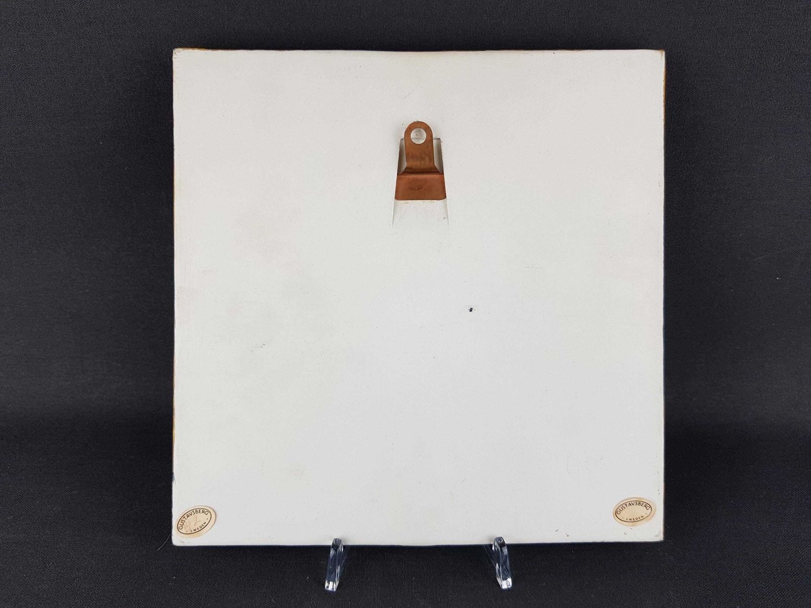 Vintage Lisa Larson For Gustavsberg, Tile With Elephant From The Unik Series Sweden 1962 1967s photo for sale