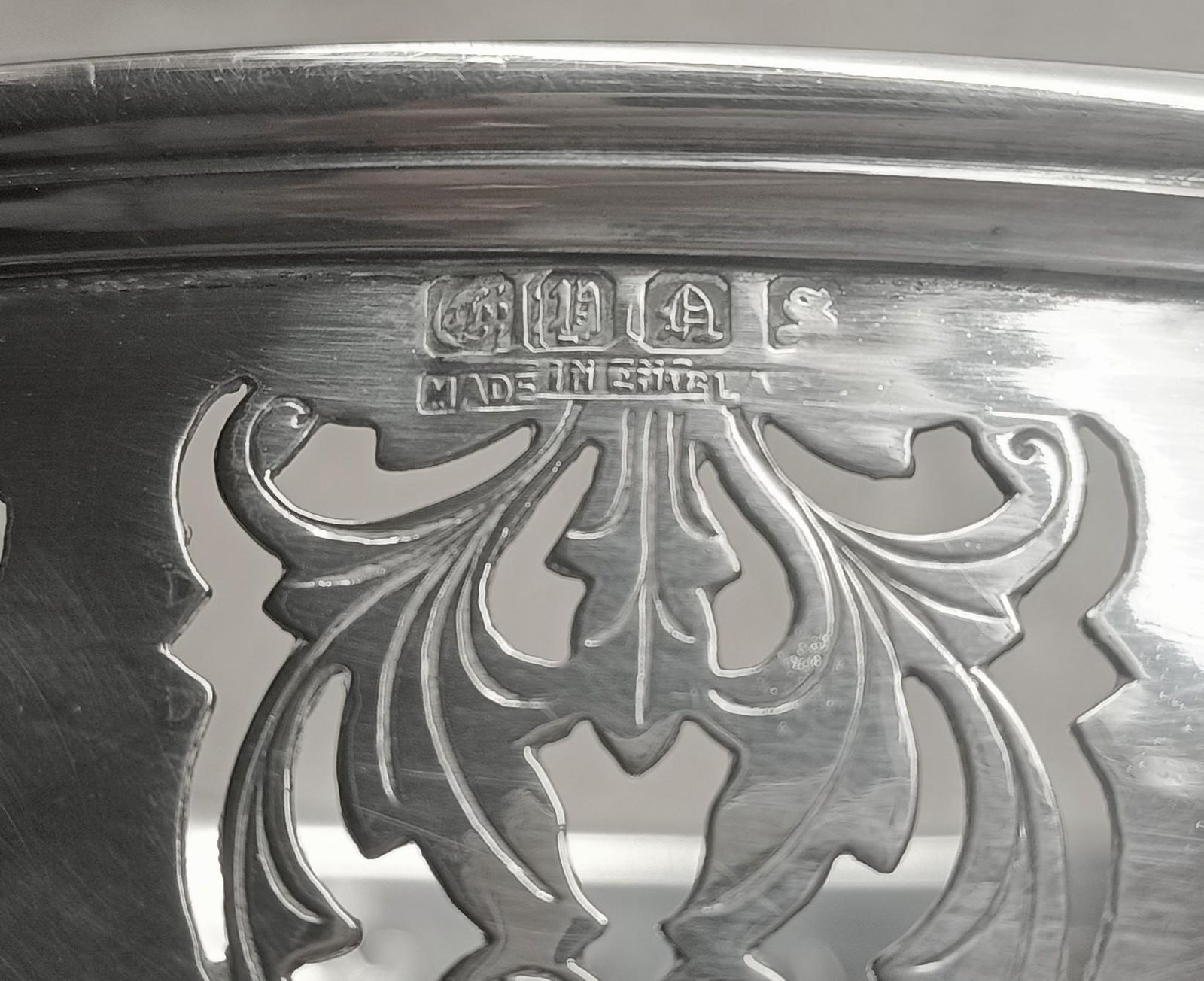 Antique Silver Plate Bread Rolls Serving Bowl: Curved Handles, Acanthus Feet, Belle Epoque photo buy