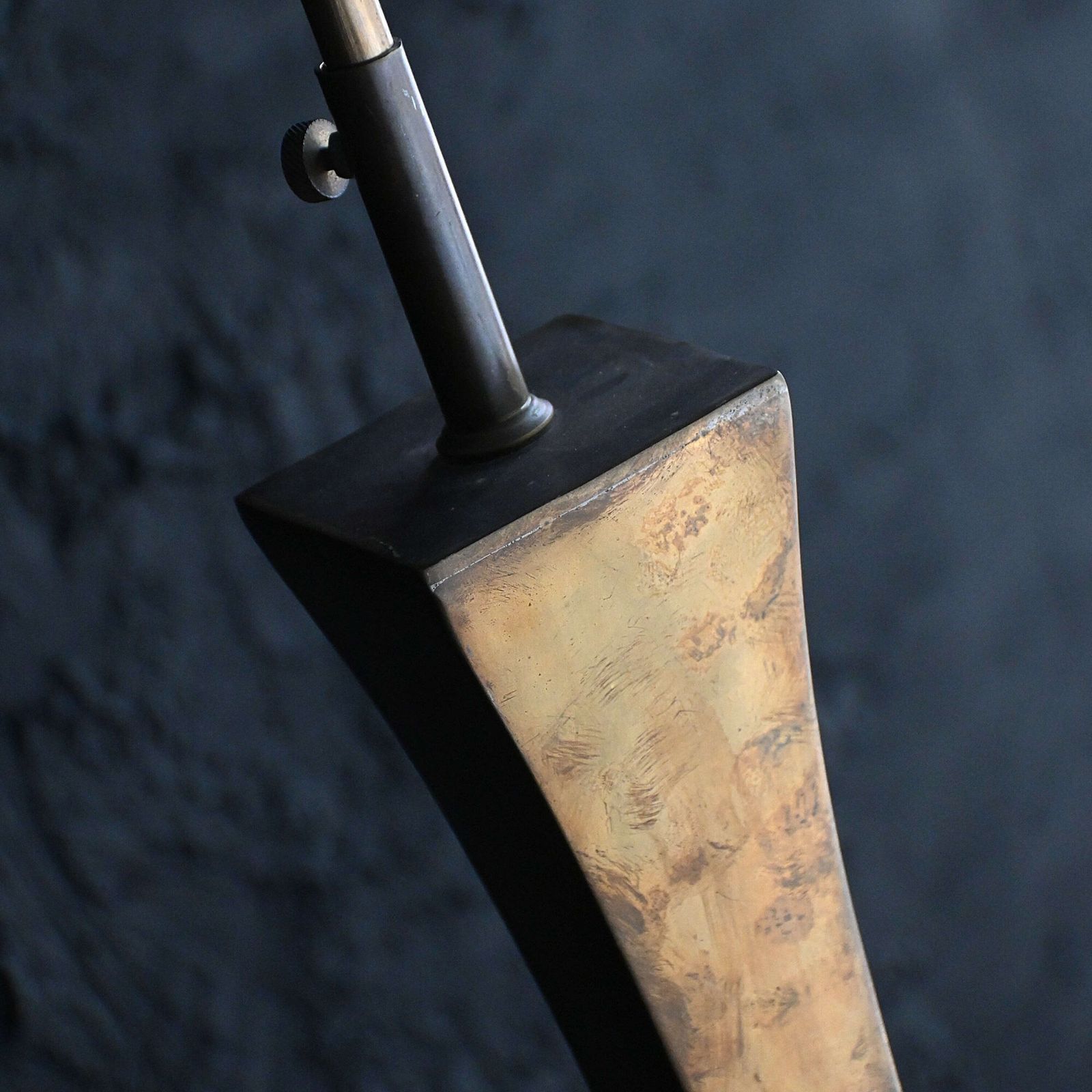 Stewart Ross James Brass Sculptural Floor Lamp photo for sale