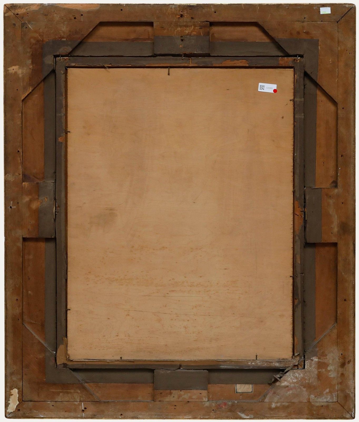Max Bruck After Adolf Lüben Framed 20th Century Oil, Calling For Supper photo Art