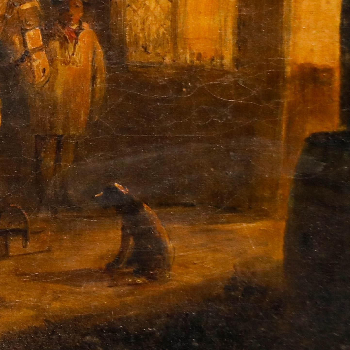 Attrib. George Shalders (1826 1873) Mid 19th Century Oil, The Smithy photo vinterior