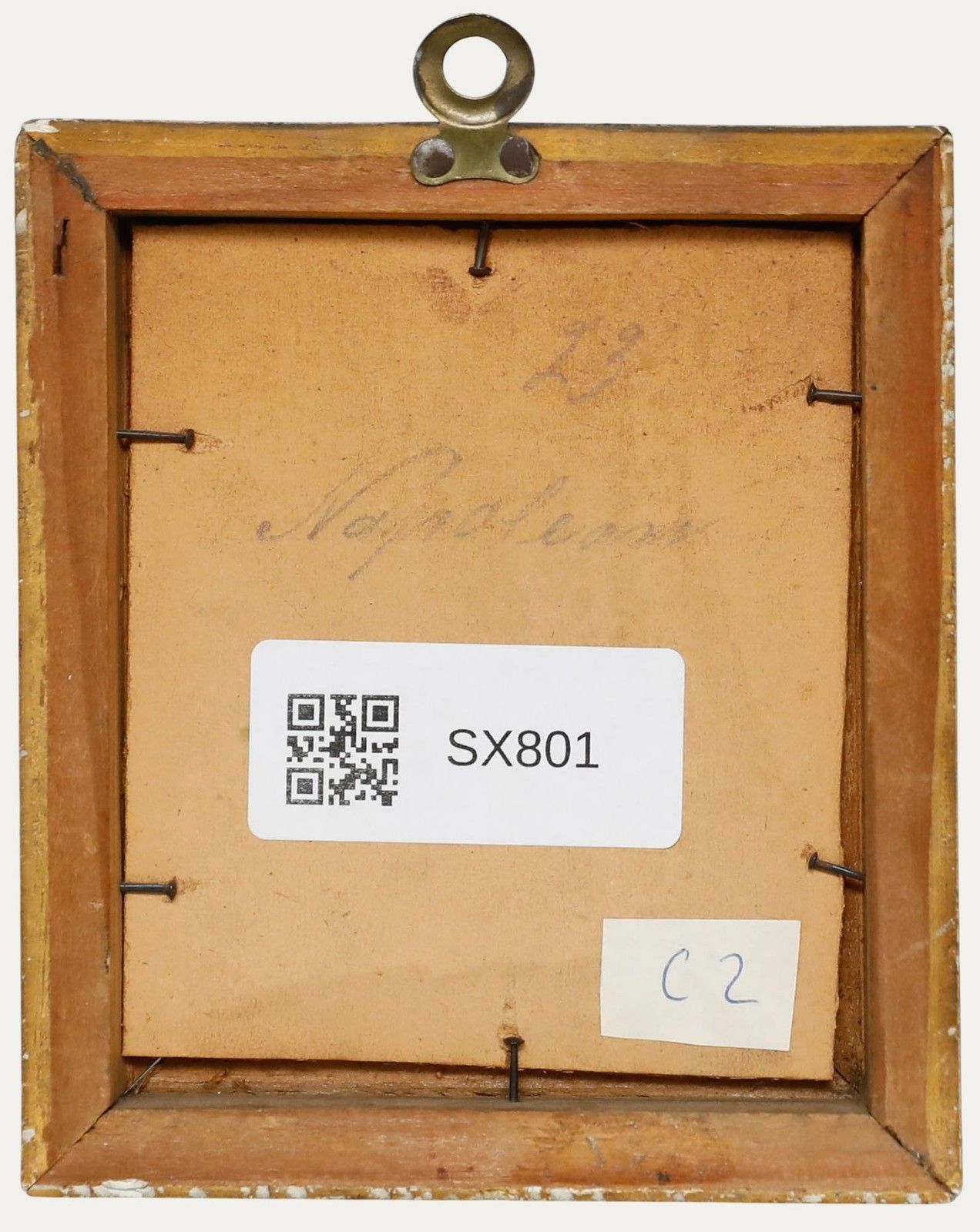 German School Miniature 19th Century Oil, Napoleon Bonaparte photo Art