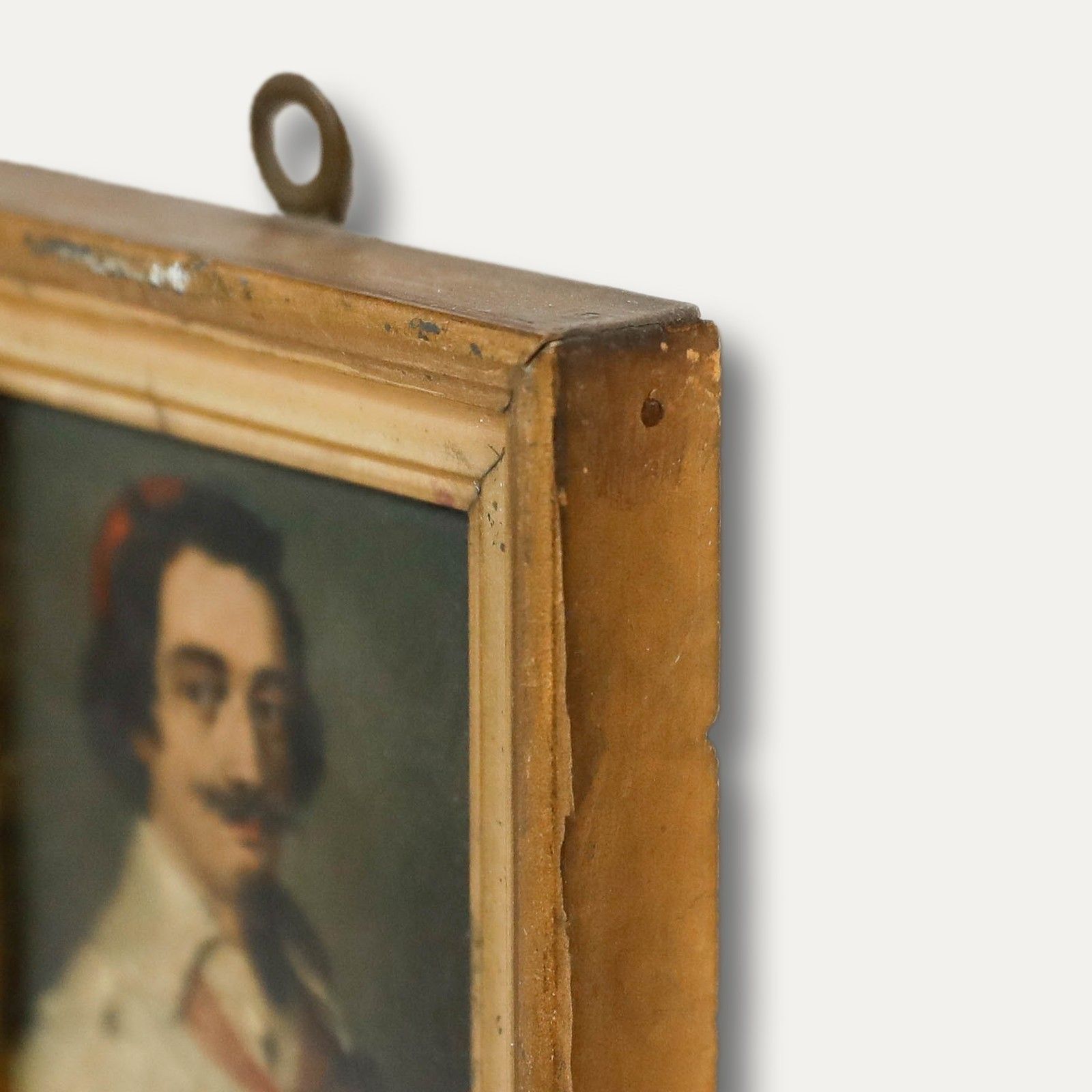 German School Miniature 19th Century Oil, Cardinal Richelieu photo buy