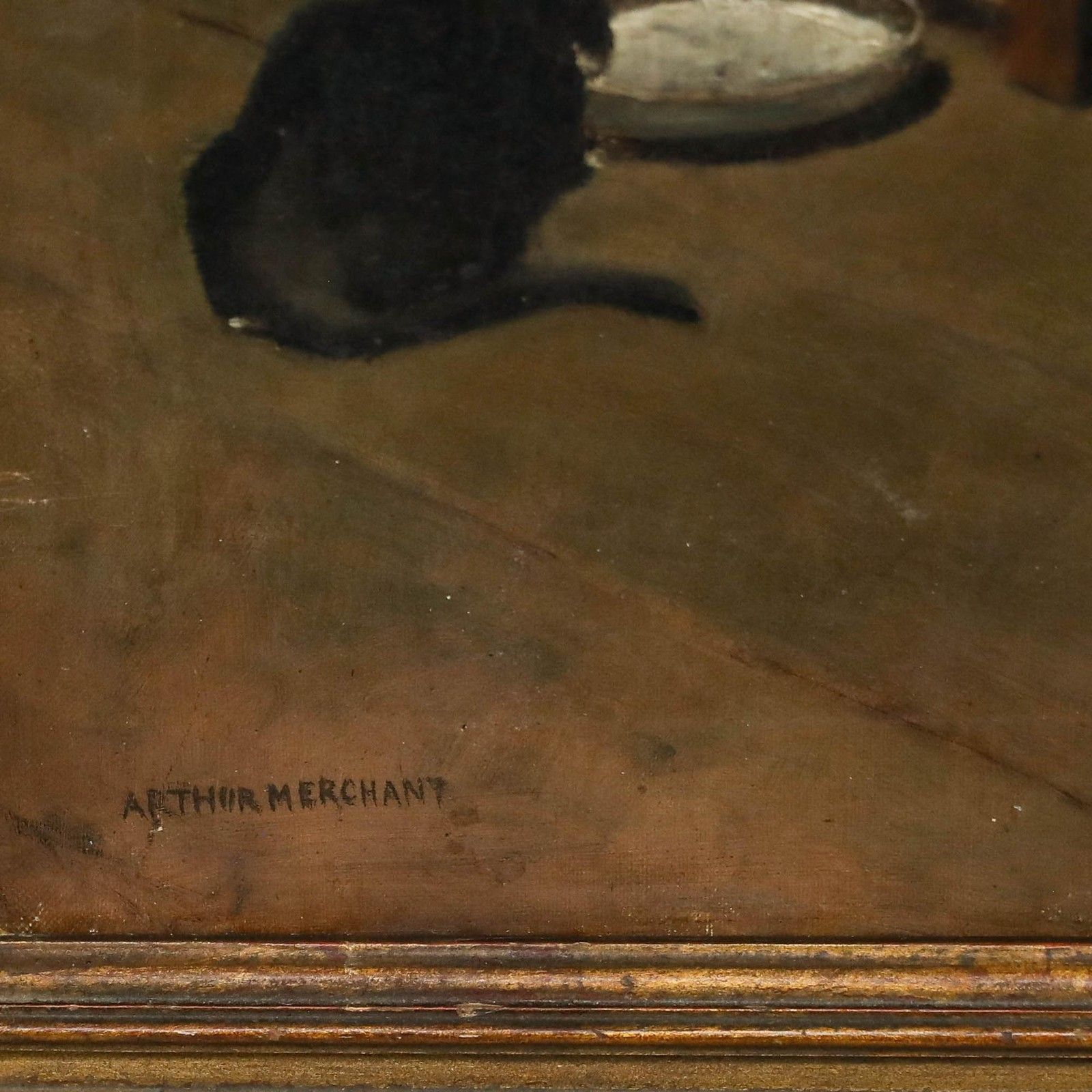 photo for sale Arthur Merchant Framed Late 19th Century Oil, A Gentleman's Treasures