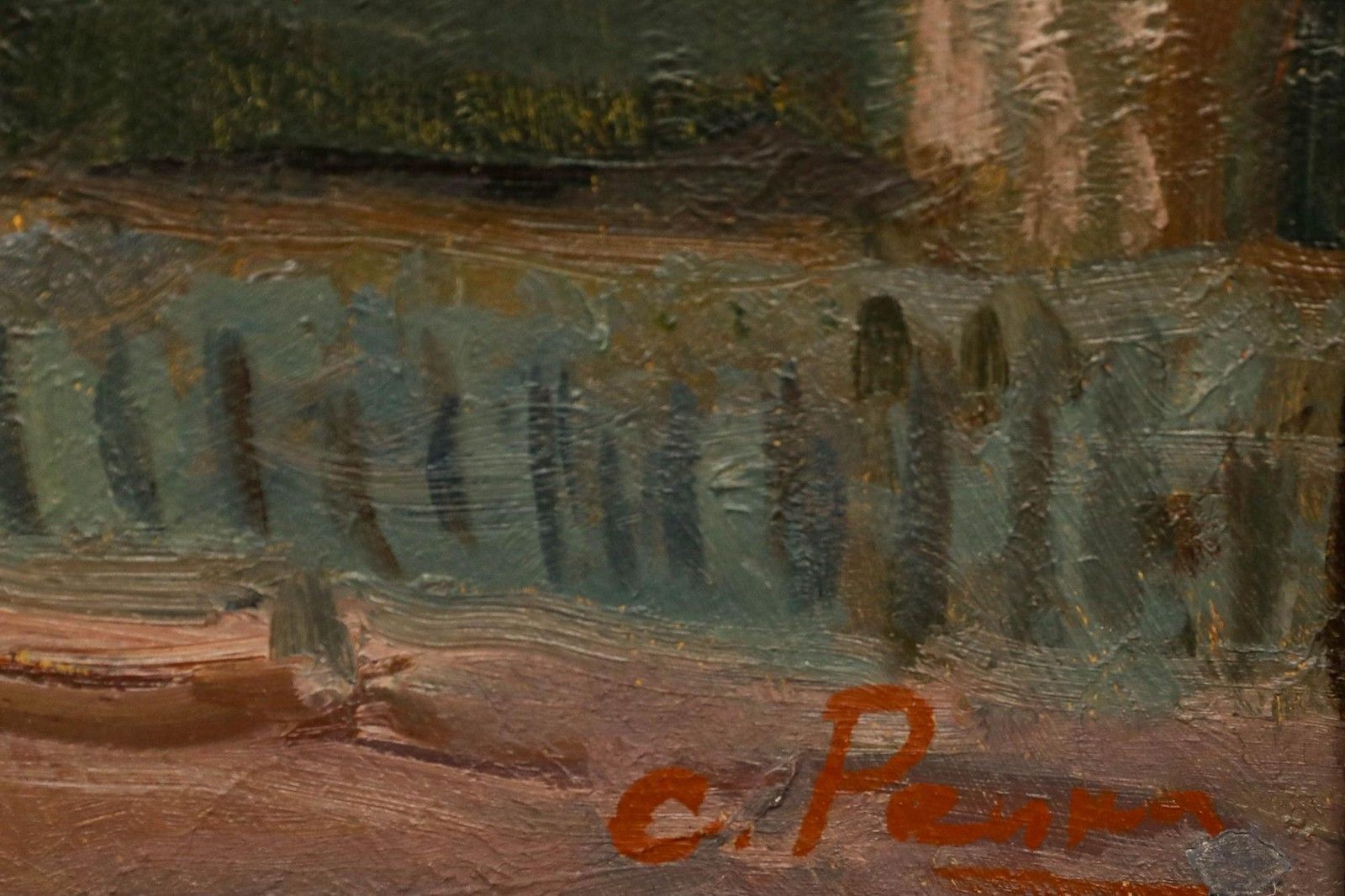 Repka Sergey Nikanorovich (1944 2016), 20th Century Oil, Street Scene photo vintage
