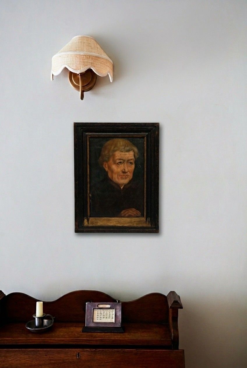 After Hans Memling (1430 1494) 19th Century Oil, Portrait Of An Old Man photo for sale