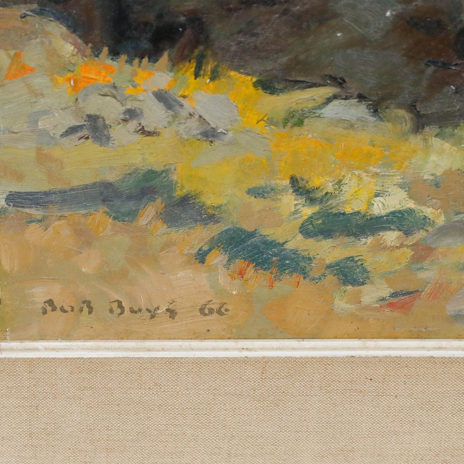 Bob Buys (1912 1970) 1966 Oil, Sitting In The Sun photo buy
