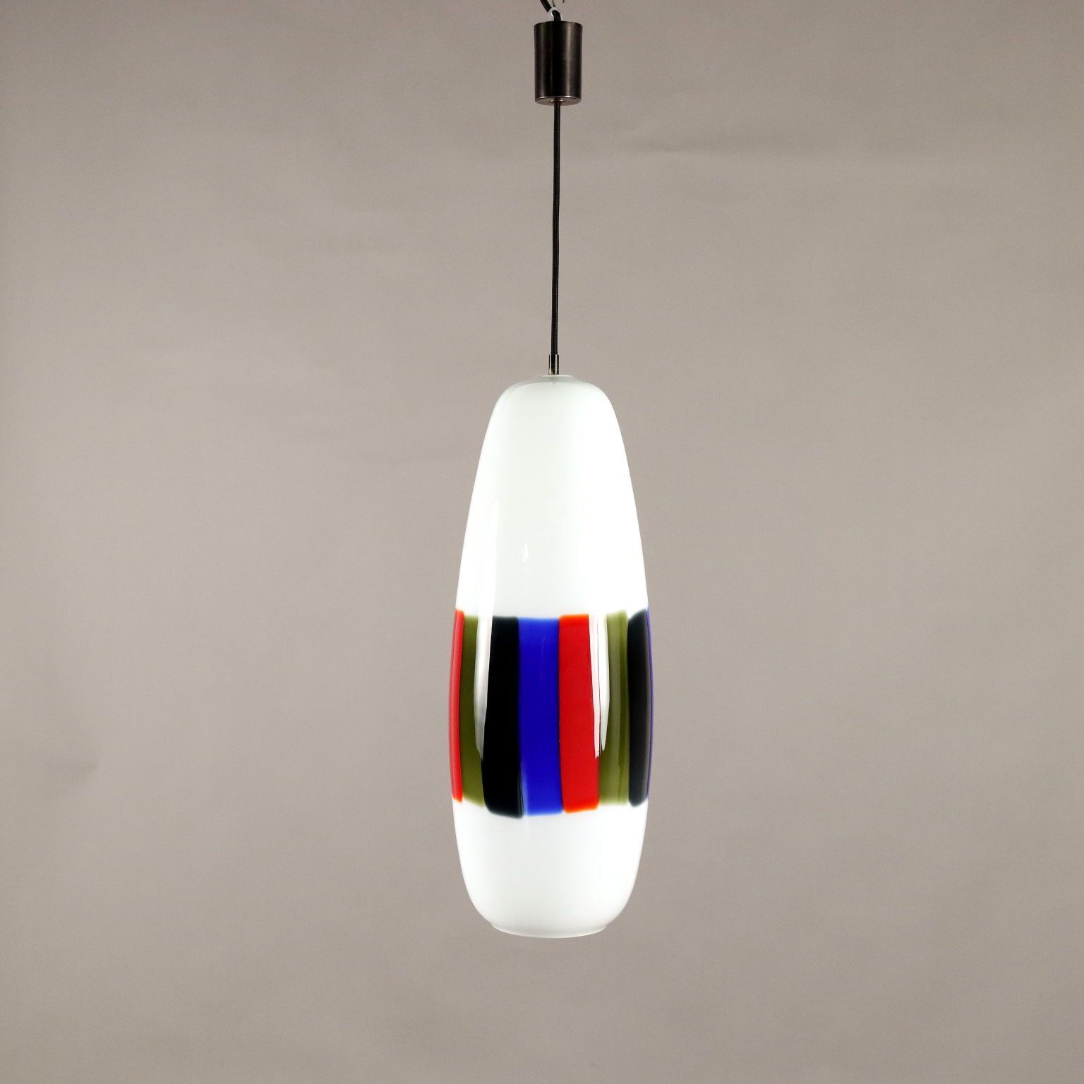Lampe de plafond vintage, années 1960, attribuée à Massimo Vignelli, en verre photo buy