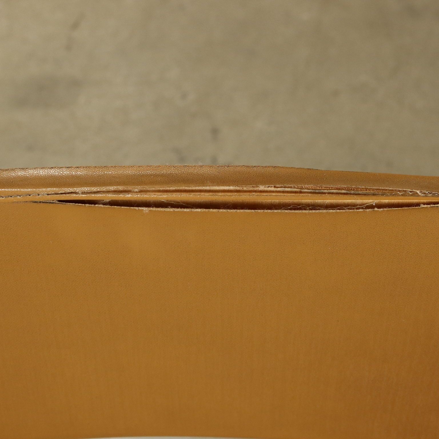 Vintage 1960s Chairs Enamelled Metal Leatherette Foam Upholstery photo vinterior