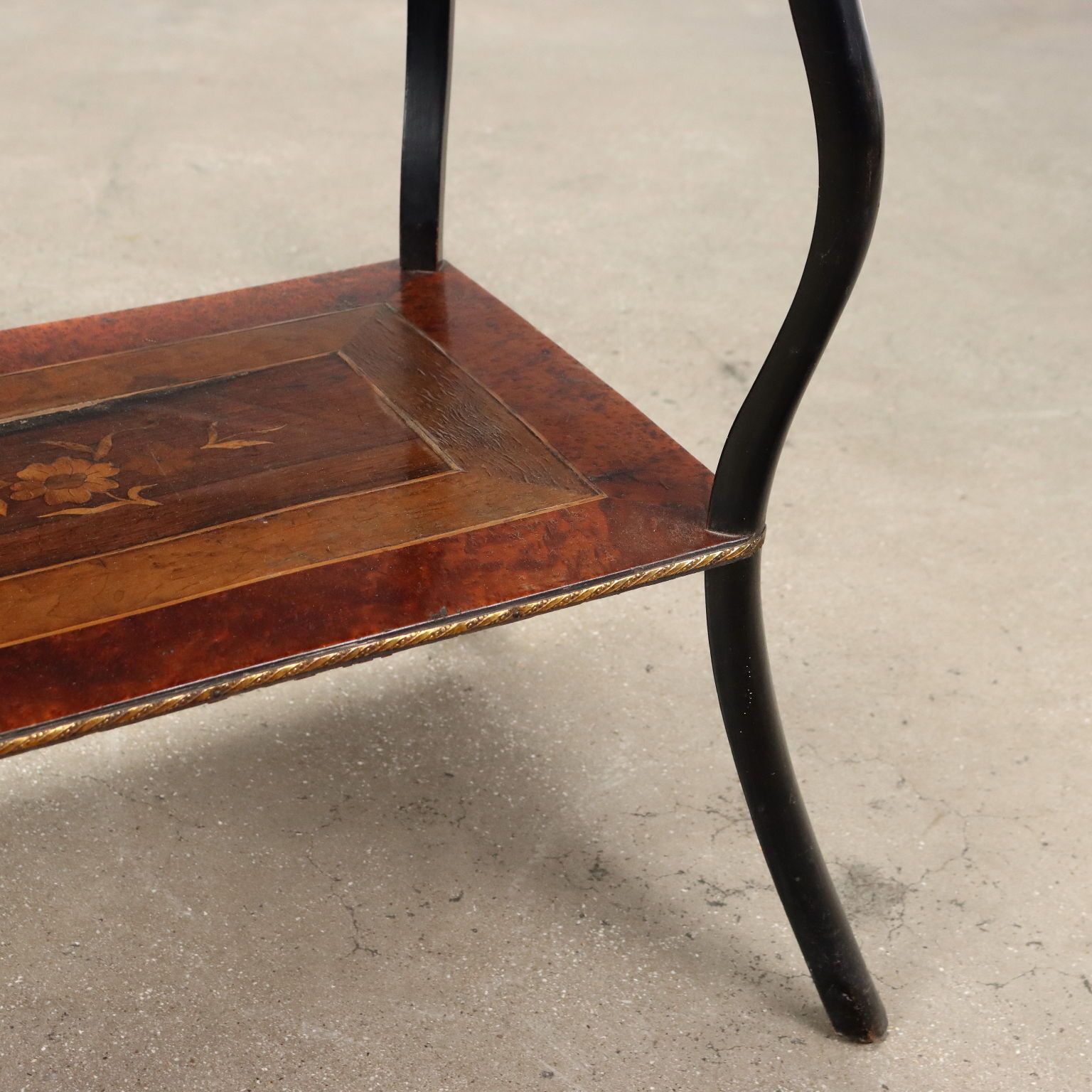 390.0 Antique Side Table Beech Metal Italy XX Century photo