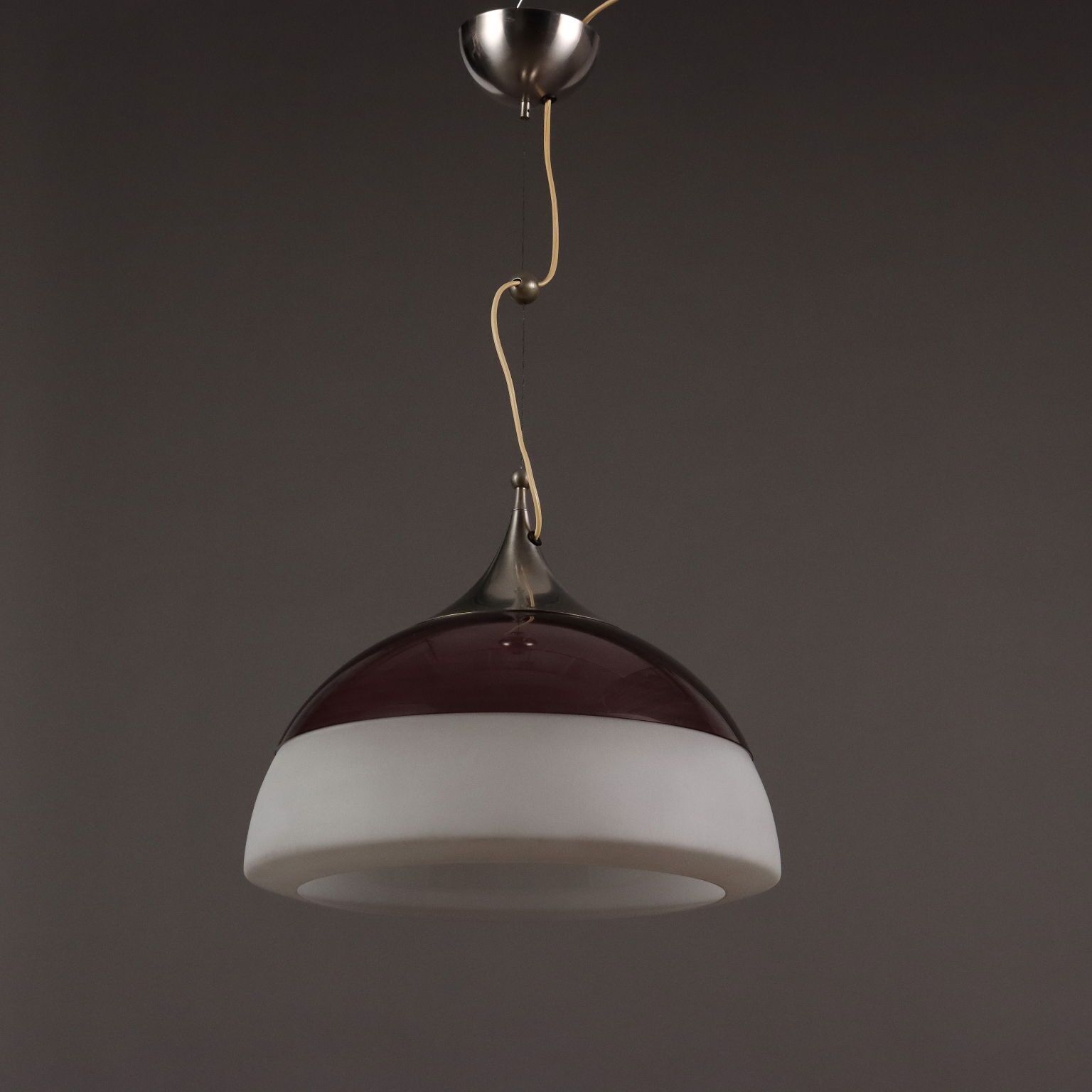 Stilnovo Ceiling Lamp Vintage Aluminium Plastic 1960s photo buy