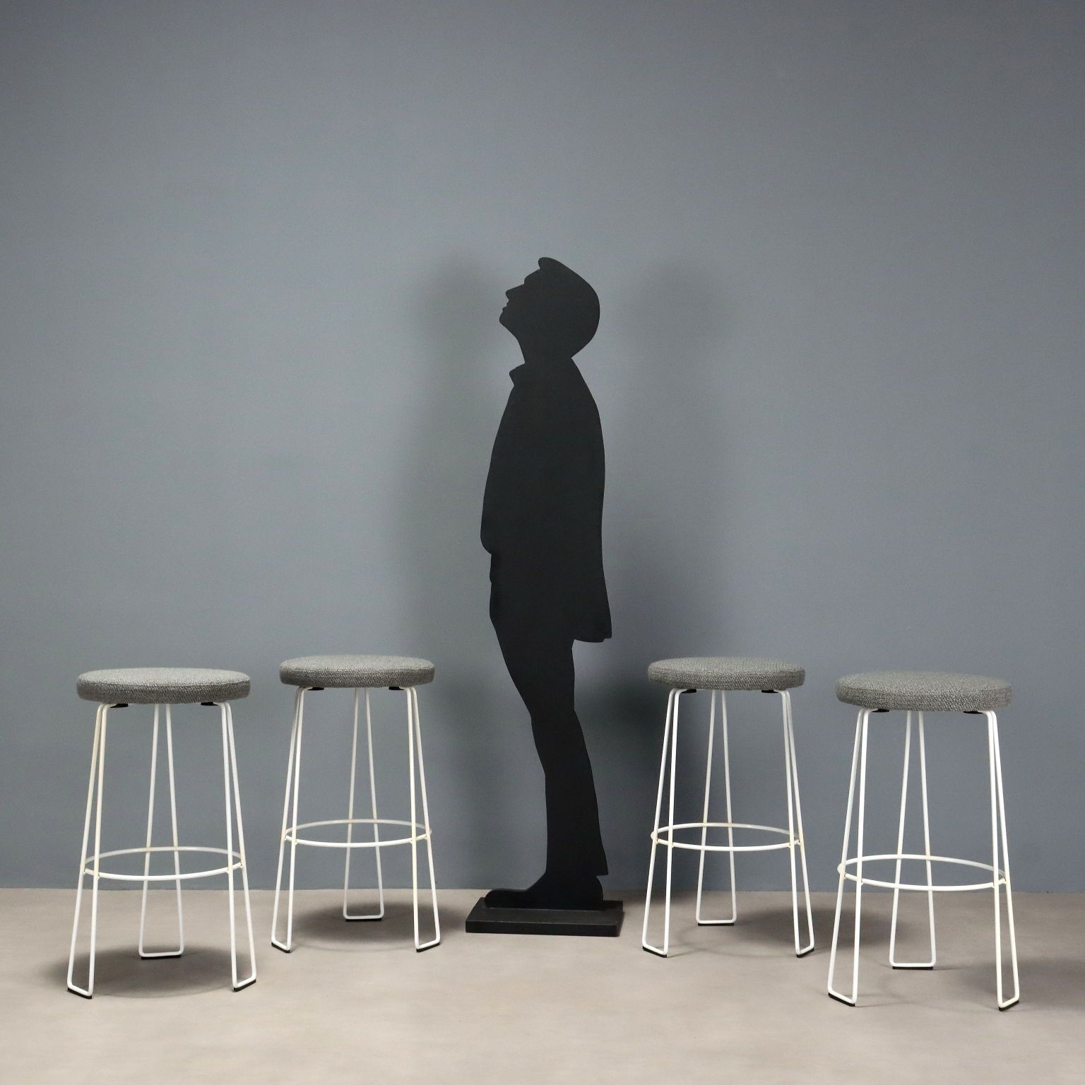 Tabourets vintage Studio Dda pour Alberti en métal, Italie, années 1980 photo furniture