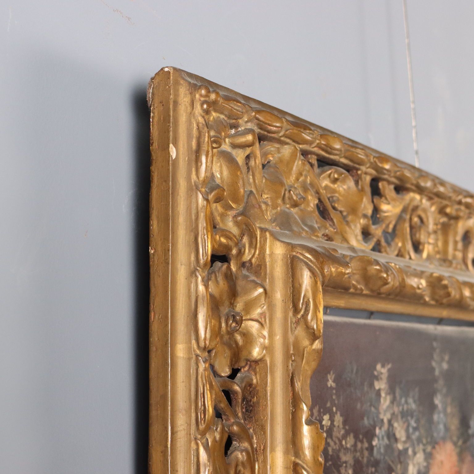 photo furniture Modern Painting Flower Composition Oil On Canvas XX Century
