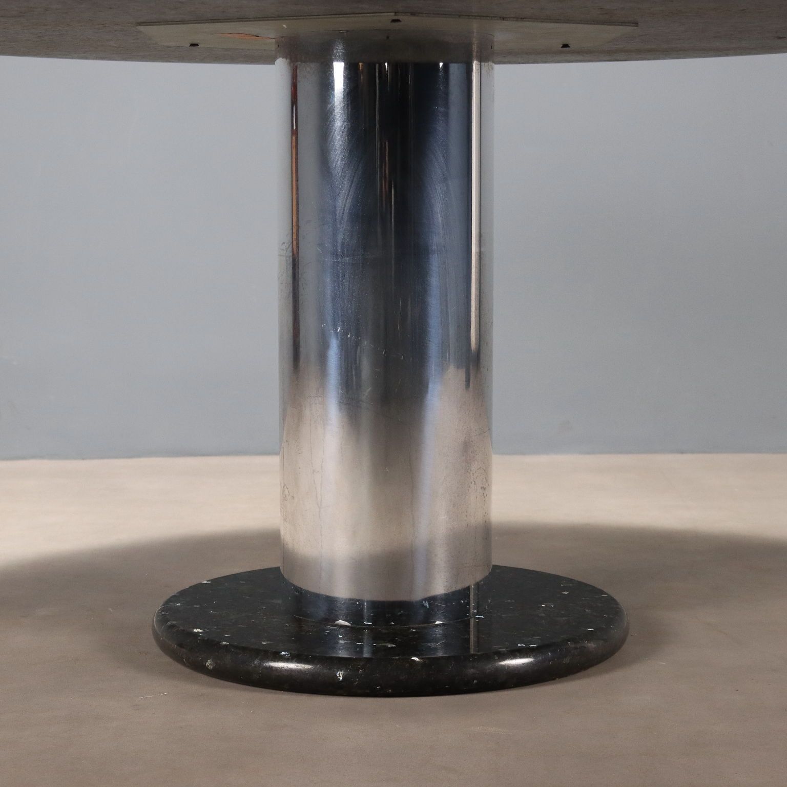 Poltronova Super Loto Table Vintage Design E. Sottsass Marble 1970s photo vinterior
