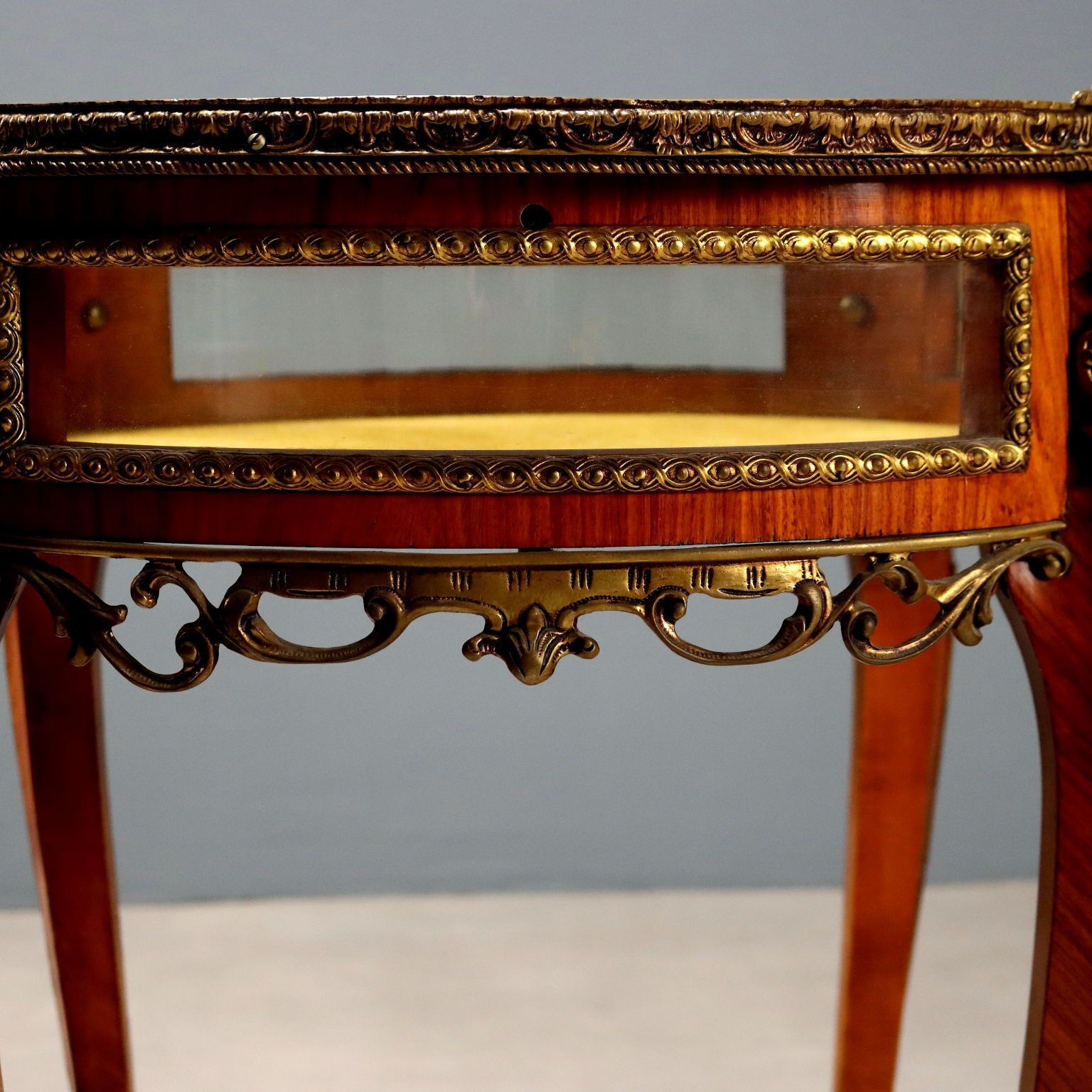 Antique Display Table Napoleon III Bois De Rose XX Century photo vintage