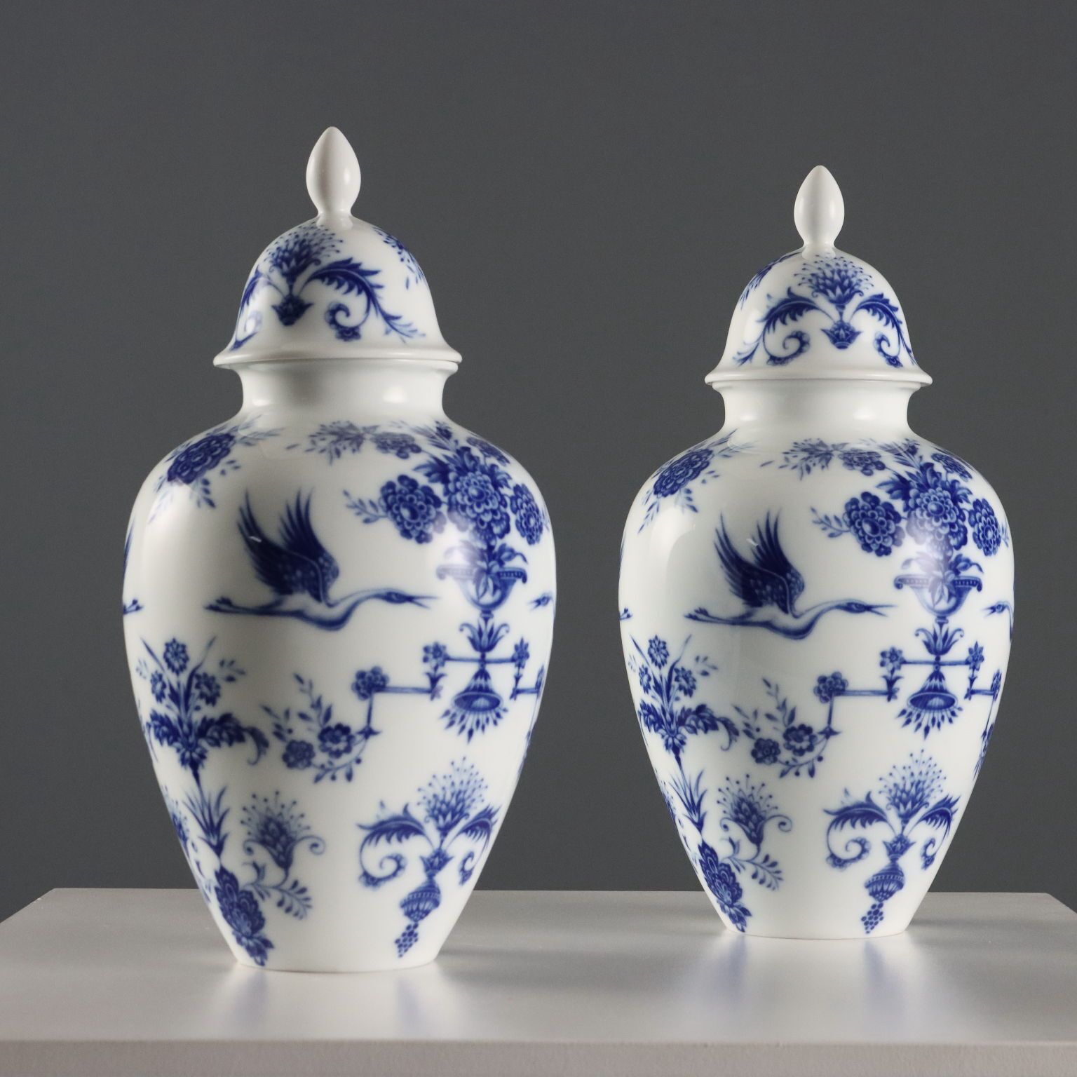 Vases d'époque Heinrich Selb Bavaria en porcelaine, Allemagne, XXe siècle