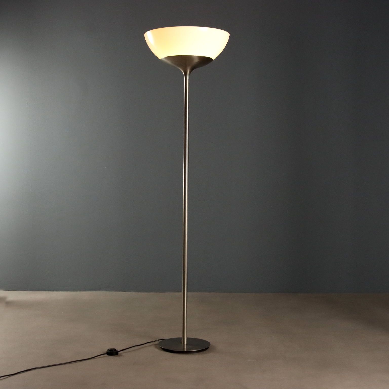 Artemide Aminta Lamp Metaal Wit Glas Design Italië jaren 1970