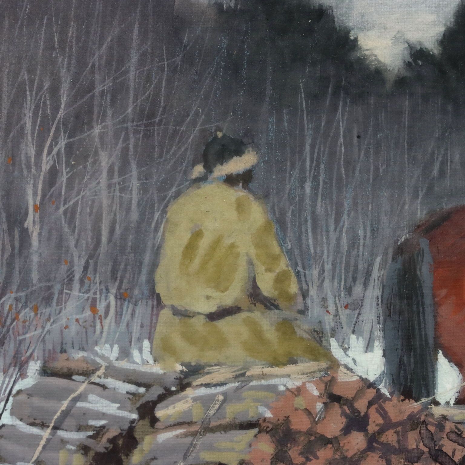 Modern Painting Andrei Afanas' Evich Egorov Sleigh On The Snow '900 photo Kunst