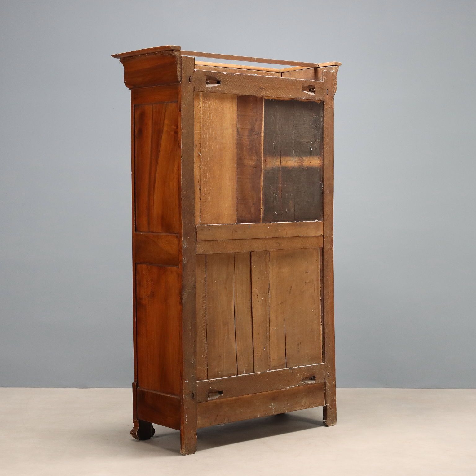 Furniture Antique Wardrobe Charles X Walnut Drawers France XIX Century photo